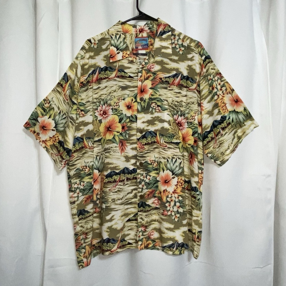 Vintage Joe Kealoha's Genuine Hawaiian Shirt Mens Large Reyn Spooner Brand Aloha